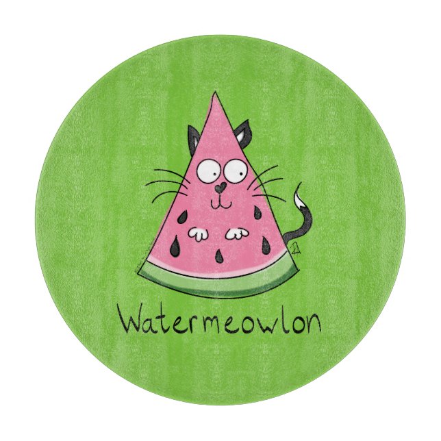 Funny Cat Tecknad Watermelon Kids (Framsidan)