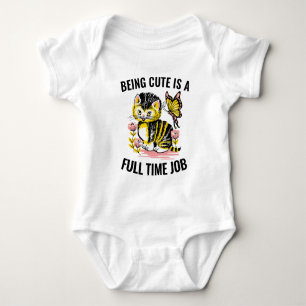 Funny Cat Tees CUTE Kitten Småbarn Baby T-Shirts
