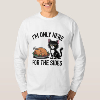 Funny Cat Thanksgiving Sides Shirt T Shirt