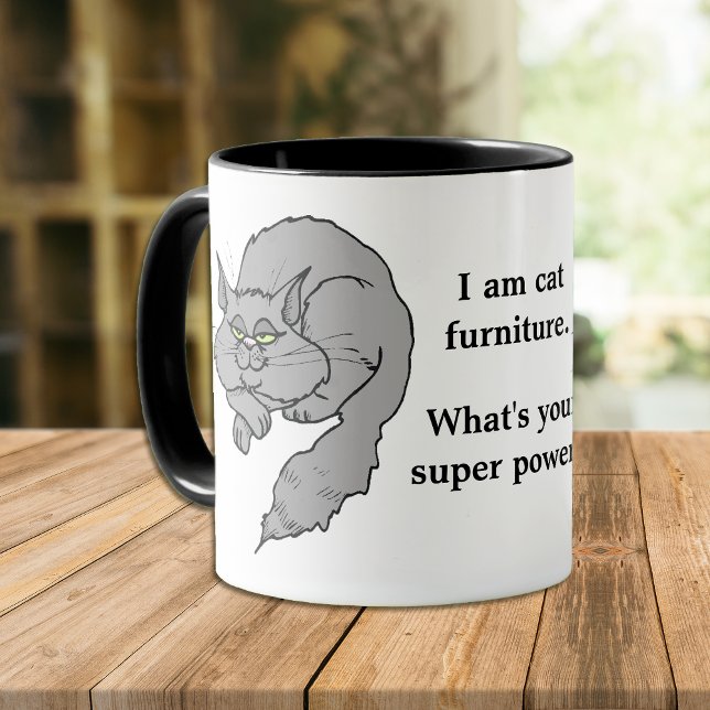 Funny Cat Toppen Power Mugg (Skapare uppladdad)