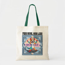 Funny Cat Tote Bag - Köp mer av honom mindre