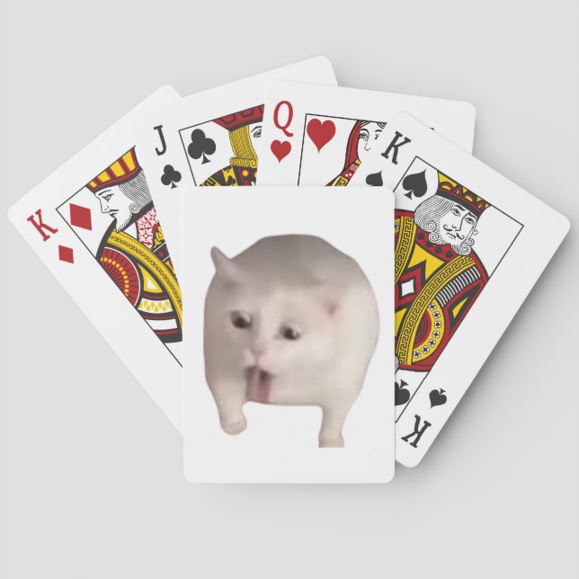 Funny Cat-uppspelningskort Casinokort (Baksidan)