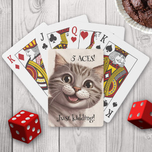 Funny Cat-uppspelningskort Casinokort