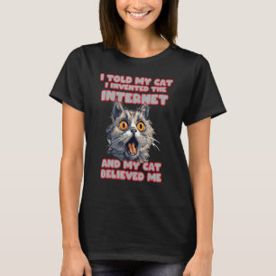 Funny Cat-uttryck för Internet Memes Älskare och T Shirt