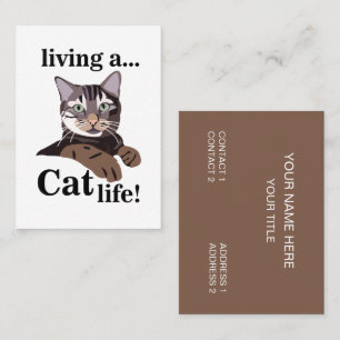 Funny Cat Veterinarian Pet Visitkort