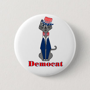 Funny Cat Vote Democat Politik Knapp