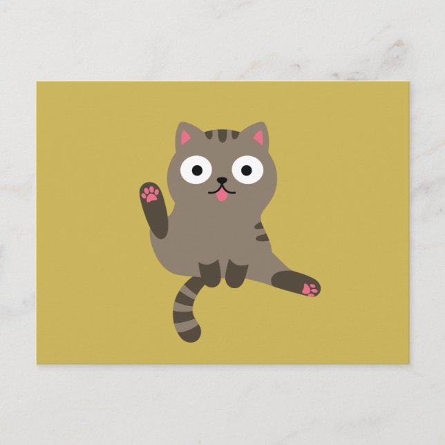 Funny Cat Vykort (Framsida)