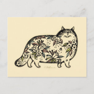 Funny Cat-vykort Vykort