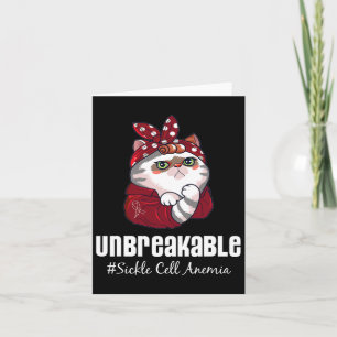 Funny Cat Warrior Obrytable Sickle Cell Anemia A A Kort