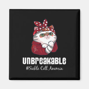 Funny Cat Warrior Obrytable Sickle Cell Anemia A A Magnet