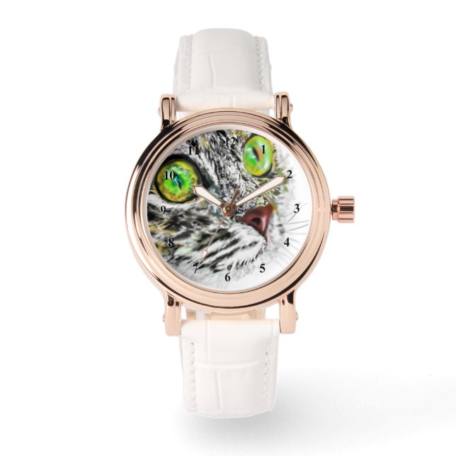 Funny Cat Watch Armbandsur (Framsida)