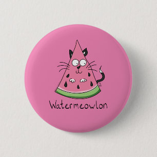 Funny Cat Watermelon Cute Kids Knapp