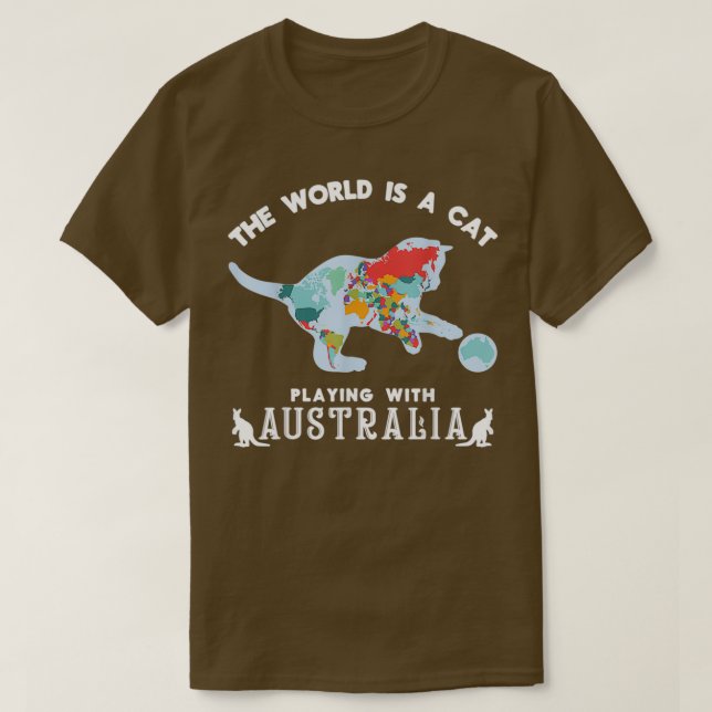 Funny Cat Wearing Sunglasses Spela upp fiolin T Shirt (Design framsida)