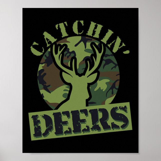 Funny Catchin'Deers Poster (Framsidan)