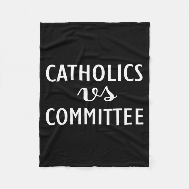 Funny Catholics Vs Committees  Fleecefilt (Framsidan)