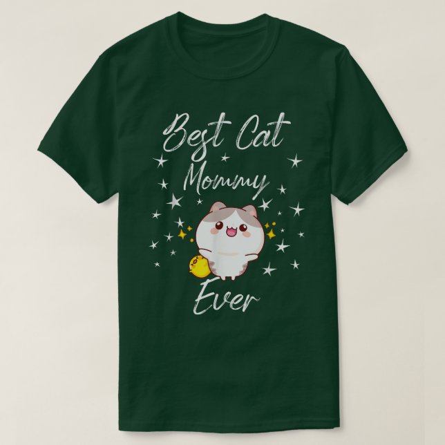 Funny Cats Älskare Best Cat Mamma någonsin Cat Mam T Shirt (Design framsida)