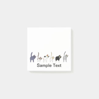 funny cats design post it post-it block