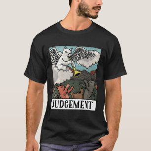 Funny Cats Dom Tarot Card Manar Women T Shirt
