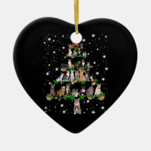 Funny Cats Julgran, Ornament Decor Gift