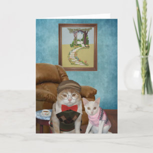 Funny Cats/Kattunge Fars dag Kort