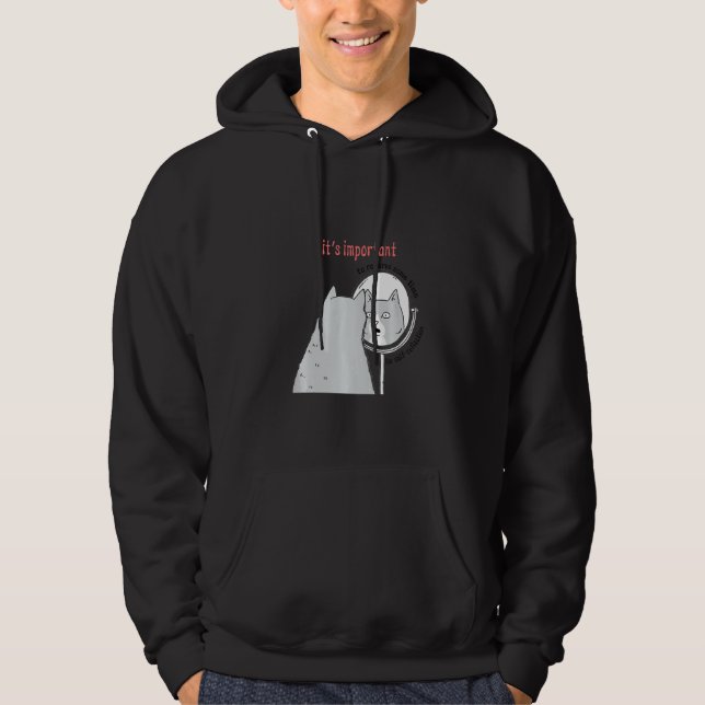 Funny Cats Meme Chonk Cat Hoodie (Framsida)