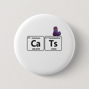 Funny Cats Periodic Bord Inslag Funny Science T Knapp