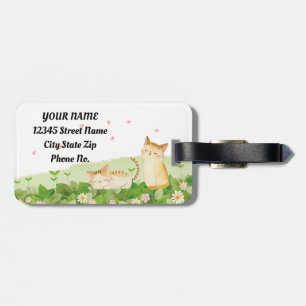 Funny Cats som sjunger under Cherry Blommars Bagagebricka