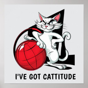 Funny Cattike Cat Poster