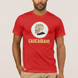 Funny Caucasians Shirt, vit kaukasisk Pride Mörk T Shirt
