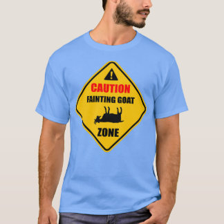 Funny Caution Fainting Goat , Animal    LoverGift  T Shirt