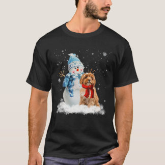 Funny Cavoodle jul Snögubbe jul Pajama T Shirt