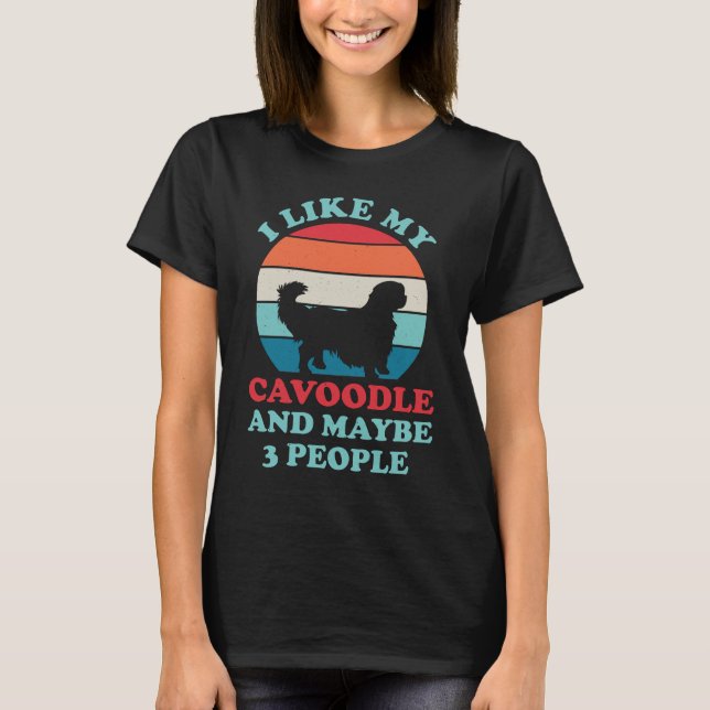 Funny Cavoodle T Shirt (Framsida)