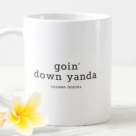 Funny Cayman Dialect Goin'Down Yanda Kaffemugg