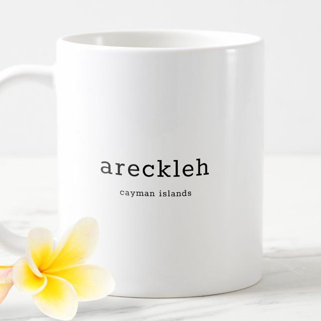 Funny Caymanöarna Dialect Areckleh Kaffemugg (Skapare uppladdad)