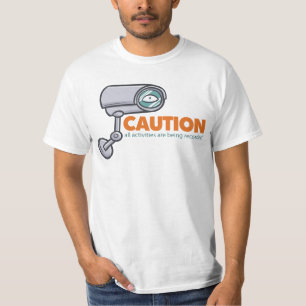 Funny CCTV Tecknad Manar-Shirts T Shirt