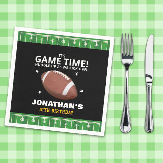 Funny Celebration: Football Field Birthday boy Pappersservett