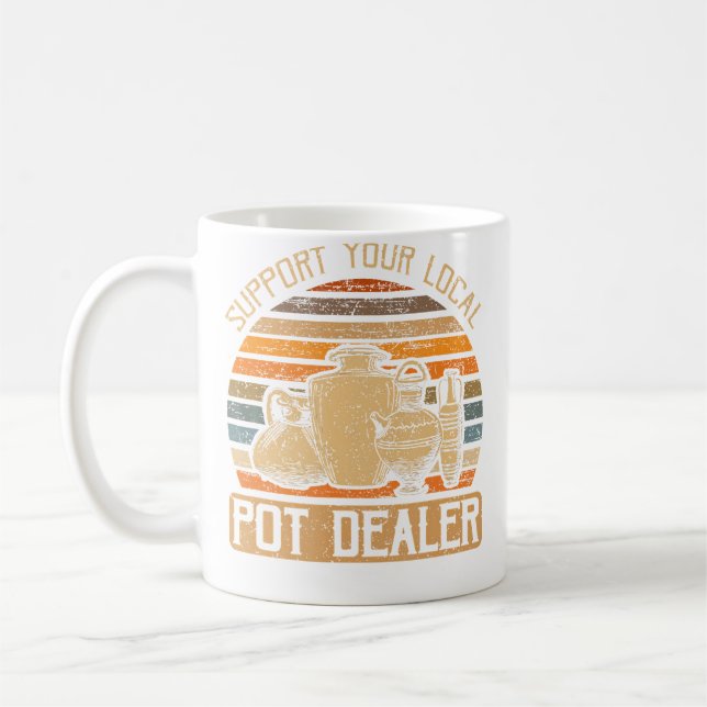 Funny Ceramics Maker Sculpt Kiln Pottery Kaffemugg (Vänster)