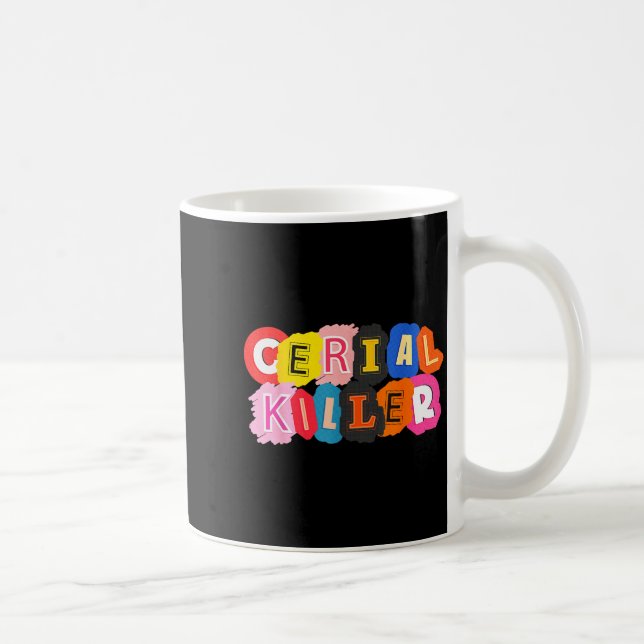 Funny Cereal Killer Cereal Design For Breakfast Lo Kaffemugg (Höger)