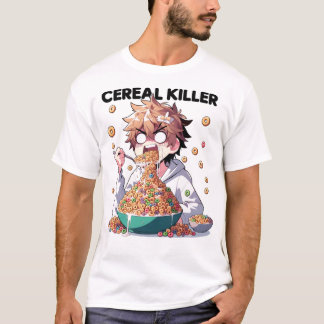 Funny Cereal Killer Design T Shirt
