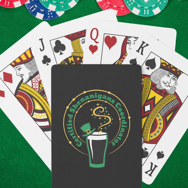 Funny Certified Shenanigans Coordinator Luck Casinokort (Skapare uppladdad)