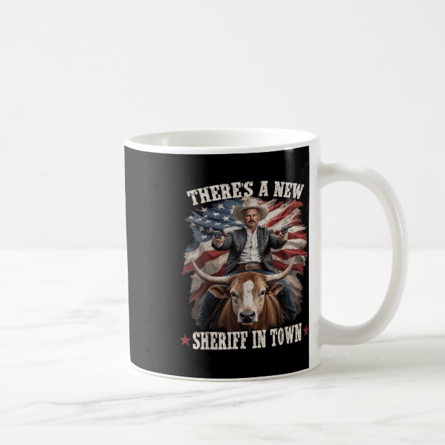 Funny Chad Bianco Cowboy Bianco för California Gov Kaffemugg (Höger)