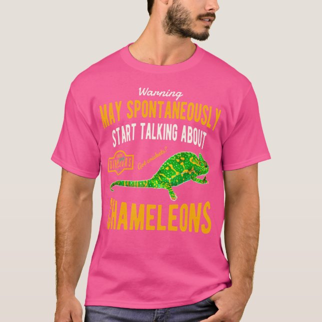 Funny Chameleon T Shirt (Framsida)