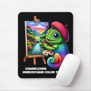 Funny Chameleons Understand Färg Theory Musmatta
