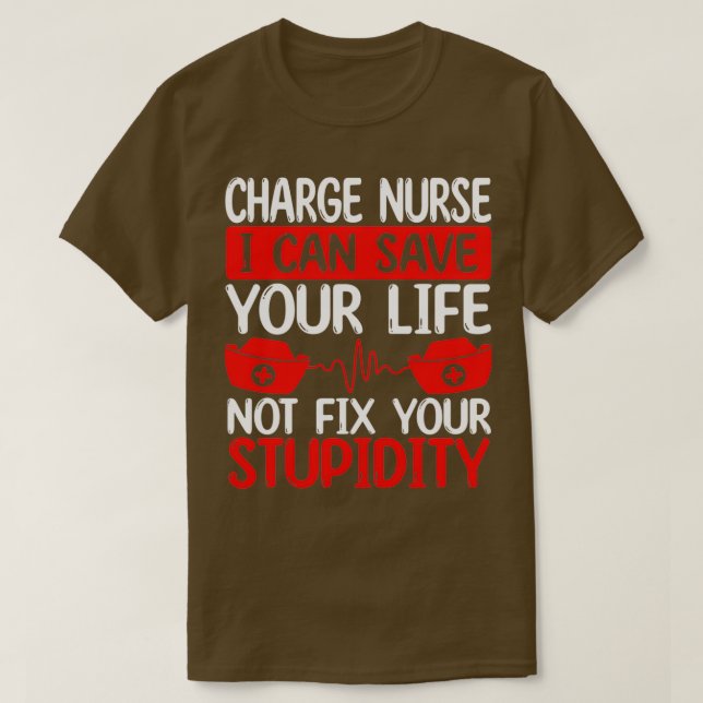Funny Chaos Coordinator Charge Nurse for Work T Shirt (Design framsida)