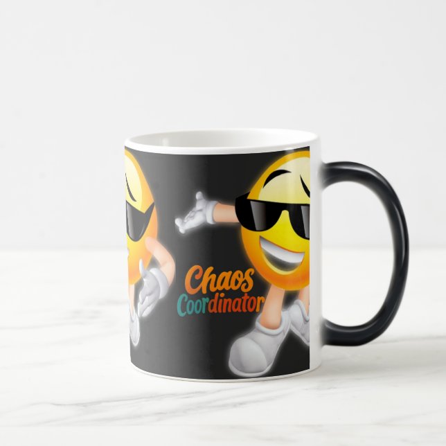 Funny Chaos Coordinator Mugg - Laughing Emoji with (Höger)