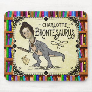 Funny Charlotte Bronte Saurus Dinosaur Bok Reader Musmatta
