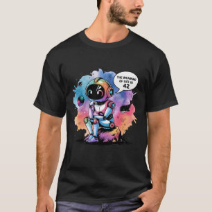 Funny Chatbot Memes betyder att Life är 42 T Shirt