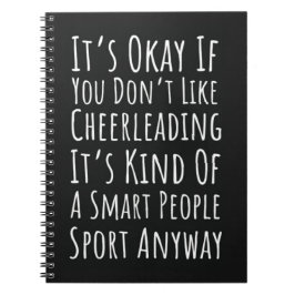 Funny Cheer Gift For Team Cheerleading Cheerleader Anteckningsbok