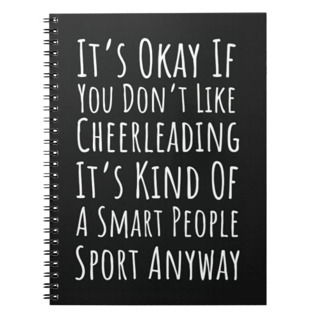 Funny Cheer Gift For Team Cheerleading Cheerleader Anteckningsbok (Framsidan)