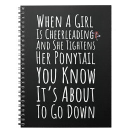 Funny Cheer Gifts For Cheerleaders Girl For Her Anteckningsbok
